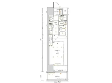 THE LOG日本橋/ザ ログ日本橋(1K/5階)の間取り写真