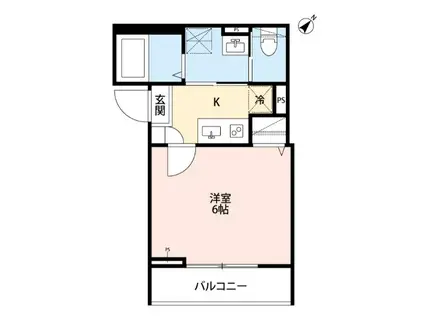 LOTUS SAGAMIGAOKA(1K/3階)の間取り写真