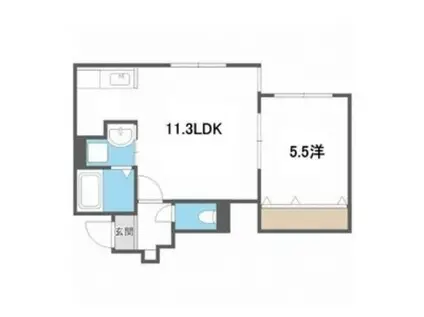 パストラーレSUHARA(1LDK/2階)の間取り写真