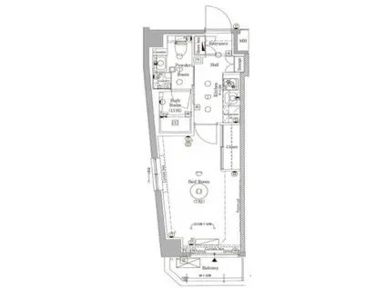 アークマーク代田橋(1K/2階)の間取り写真