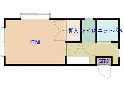 アーバンライフ大宮(1K/1階)の間取り写真