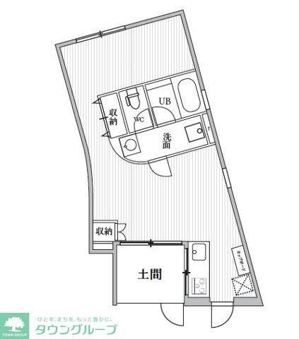 T S CUORE BLISS 自由が丘(ワンルーム/1階)の間取り写真
