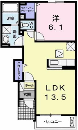 VIGOR12 II(1LDK/1階)の間取り写真