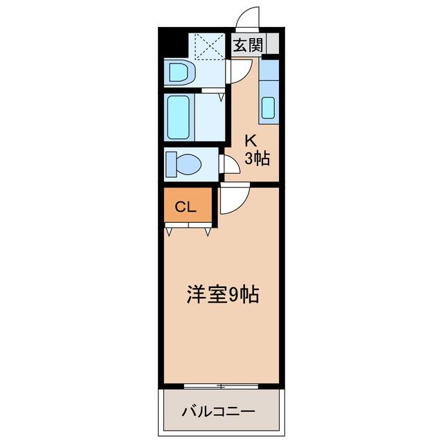 PRECIOUS(1K/5階)の間取り写真