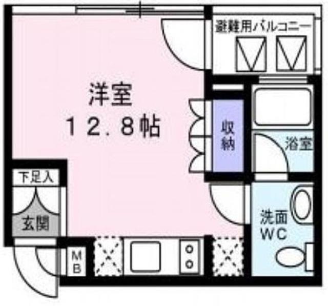 アリス・マナーガーデン銀座ウォーク(ワンルーム/7階)の間取り写真