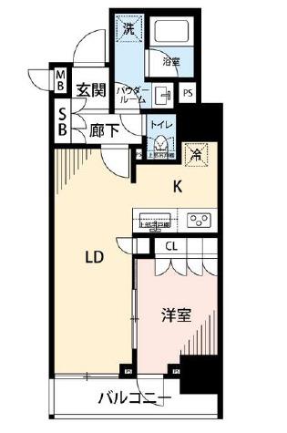 マイナビステイ神田淡路町(1LDK/5階)の間取り写真