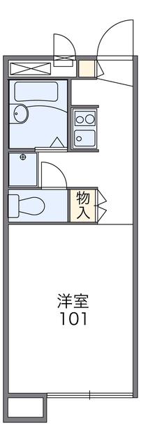 レオパレスエターナル(1K/1階)の間取り写真