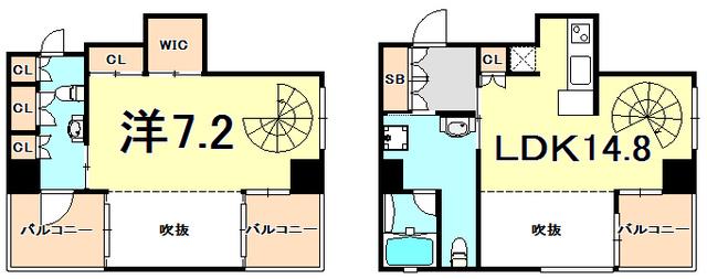 LTOAST KOBE(1LDK/7階)の間取り写真