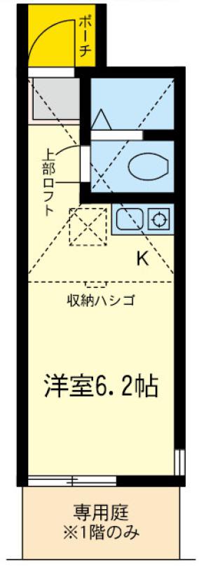 ユナイト上星川ボナパルト(ワンルーム/1階)の間取り写真