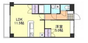 ロイヤル藤II(1LDK/1階)の間取り写真