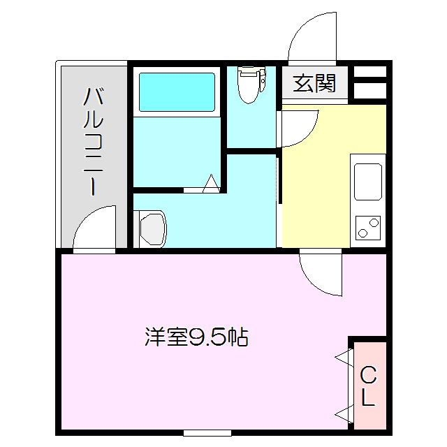 フジパレス豊里Ⅴ番館(1K/3階)の間取り写真