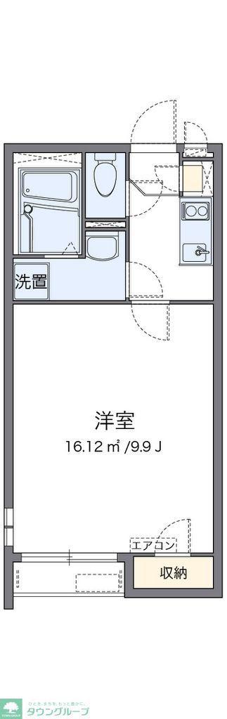 クレイノ和(1K/1階)の間取り写真