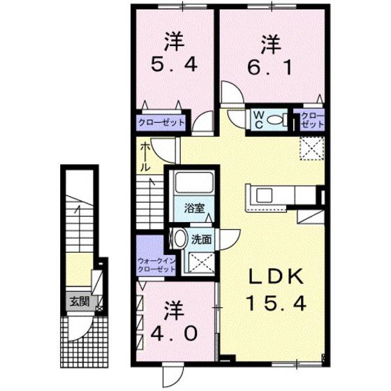 コンスタンシア(3LDK/2階)の間取り写真