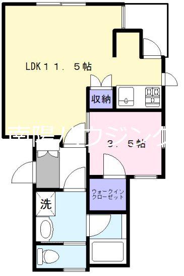吉祥寺・オリーブの庭 東棟(1LDK/4階)の間取り写真