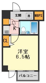 日神パレス立石第2(1K/4階)の間取り写真