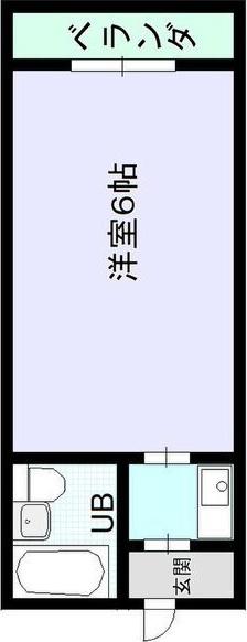 ルネッサンス西梅田(ワンルーム/4階)の間取り写真