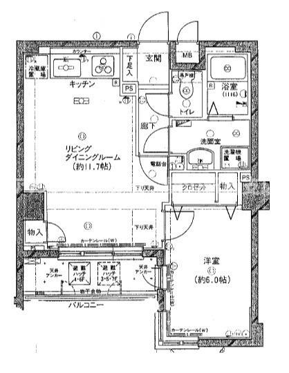 アークプラザ三春台(1LDK/3階)の間取り写真