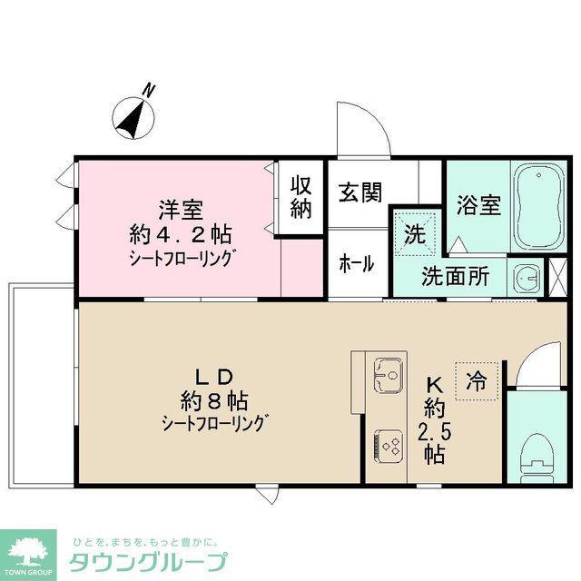 NIDO LARGO(1LDK/1階)の間取り写真