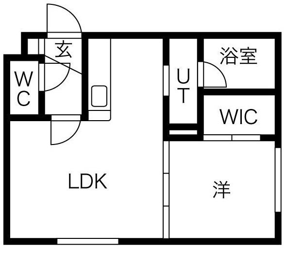 PARK LANE N7W12 (1LDK/2階)の間取り写真