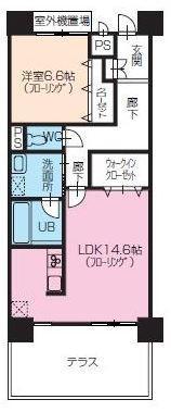 サンライズ太田(1LDK/1階)の間取り写真