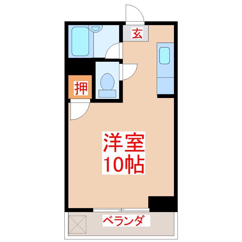 ABITARE TANIYAMA(ワンルーム/5階)の間取り写真