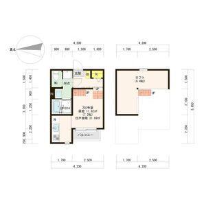 ZEN GARDEN APARTMENT - SAKAE(1K/2階)の間取り写真