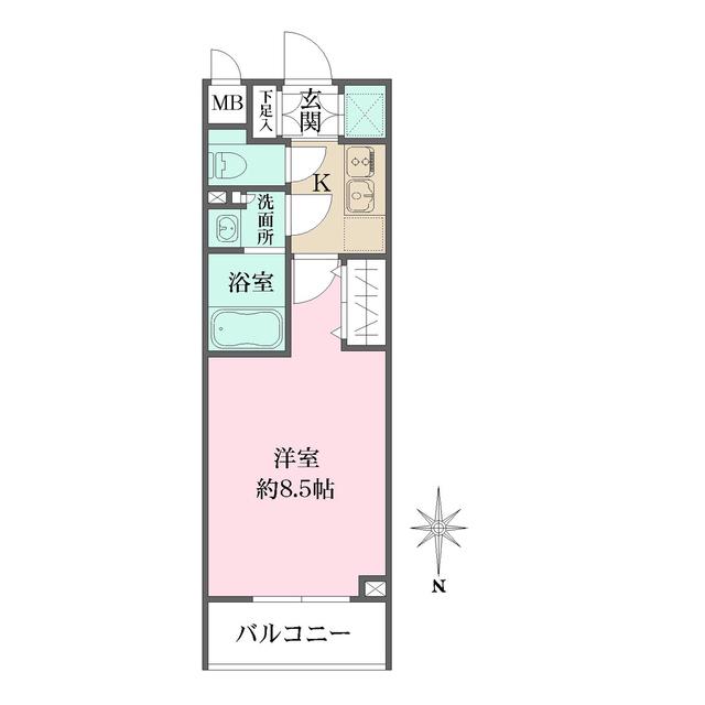 ソフィア哲学堂(1K/3階)の間取り写真