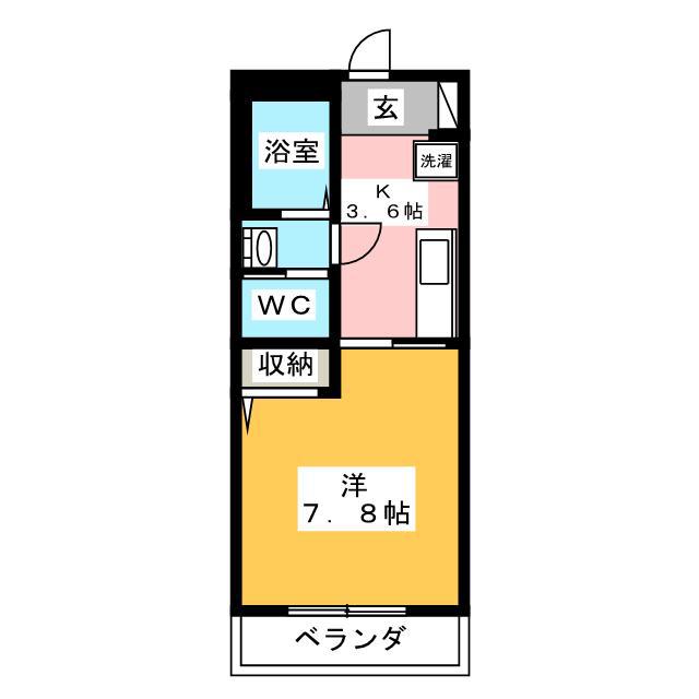 SAKURA(1K/3階)の間取り写真