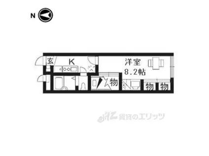 レオパレス華(1K/2階)の間取り写真