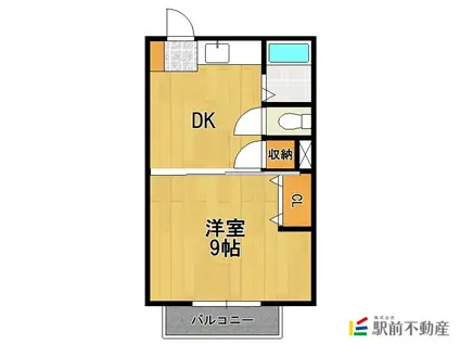 ウィンザー今泉A(ワンルーム/1階)の間取り写真