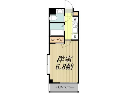 AZUメゾン西荻窪(1K/2階)の間取り写真