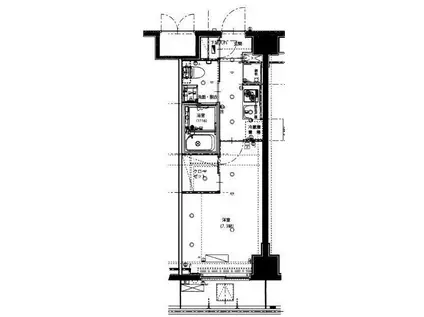 ハーモニーレジデンス神楽坂(1K/3階)の間取り写真