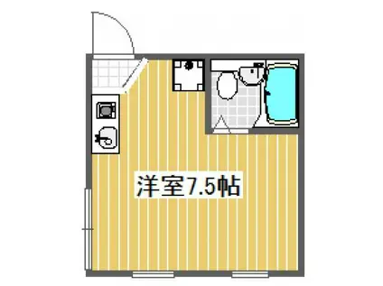ライフピア目白台I(ワンルーム/1階)の間取り写真