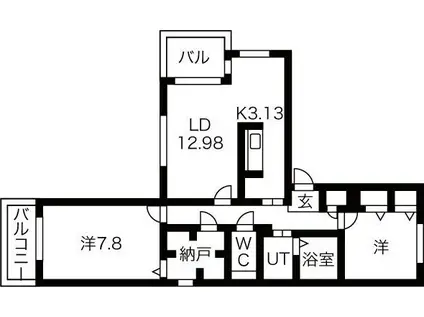 MセレクションステラII(2SLDK/5階)の間取り写真