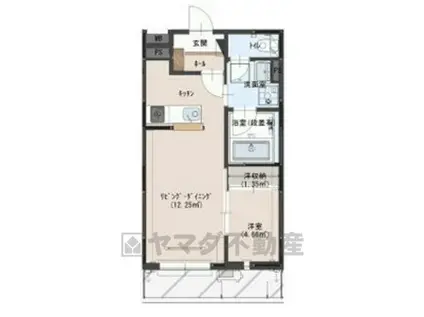 MIKASAレジデンス(1SK/2階)の間取り写真