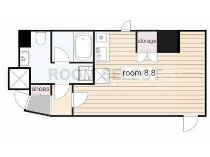 MSマンション(ワンルーム/10階)の間取り写真