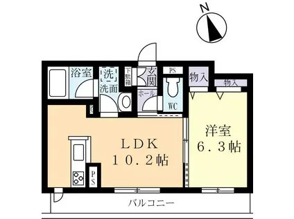アルフィーネ(1LDK/3階)の間取り写真