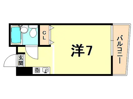 マンション麻生(ワンルーム/2階)の間取り写真