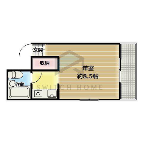 FFLAT元町(ワンルーム/2階)の間取り写真