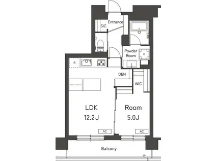 コンフォール・シェ・ソア(1LDK/7階)の間取り写真