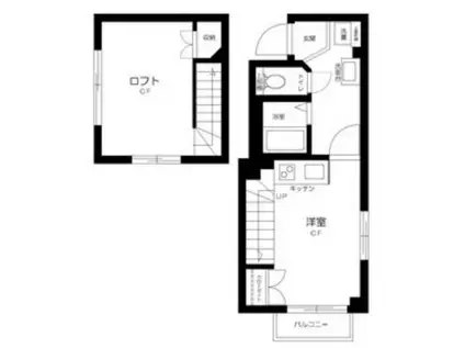 スワンレイクイン目白ストリート(ワンルーム/4階)の間取り写真