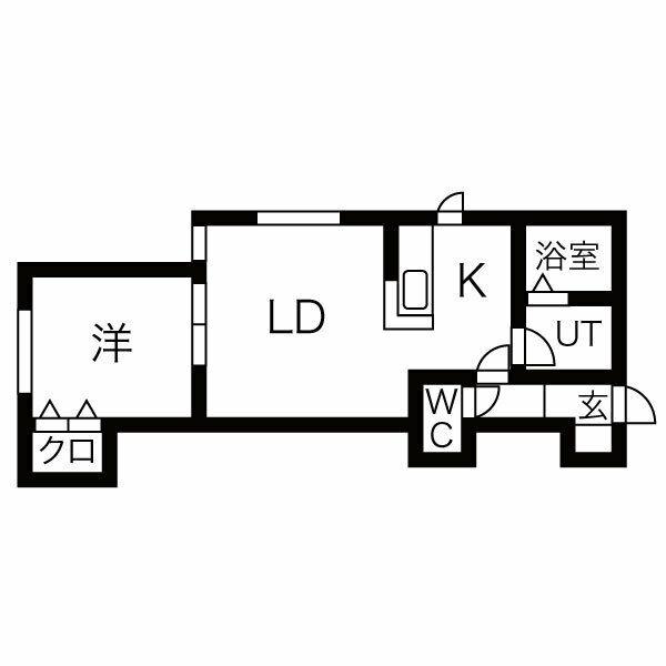レストヒルズ白石駅 A棟(1LDK/3階)の間取り写真
