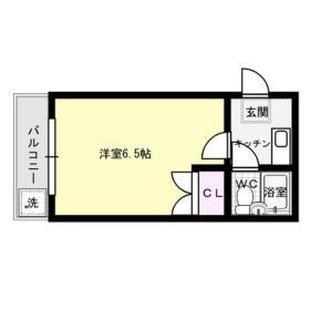 イルトラッツォ薬院(1K/2階)の間取り写真
