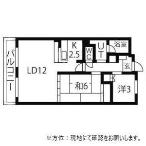 エストメゾン(2LDK/2階)の間取り写真