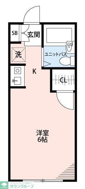 シャ・ノアール(ワンルーム/2階)の間取り写真