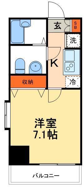 KDXレジデンス御徒町(1K/5階)の間取り写真