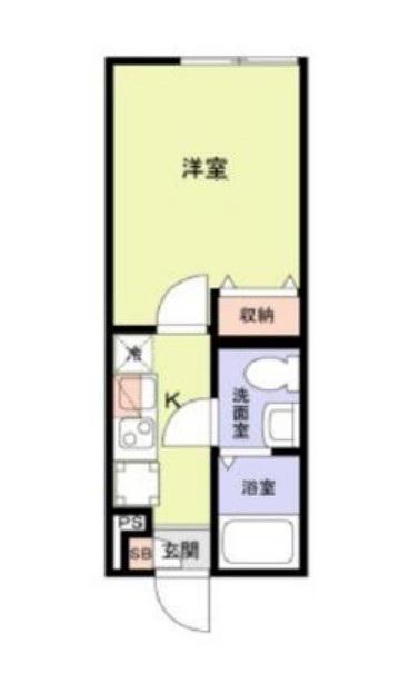 ブランノワール小岩(1K/1階)の間取り写真