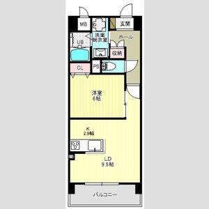 クレリア南一番(1LDK/1階)の間取り写真