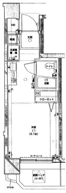 ジェイパーク祐天寺弐番館(ワンルーム/7階)の間取り写真