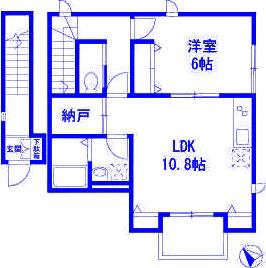 フォレストメゾンカタビラ(1SLDK/2階)の間取り写真
